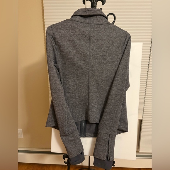 Women's Activewear Herringbone Running Walking Gray Jacket Size S - Picture 6 of 8